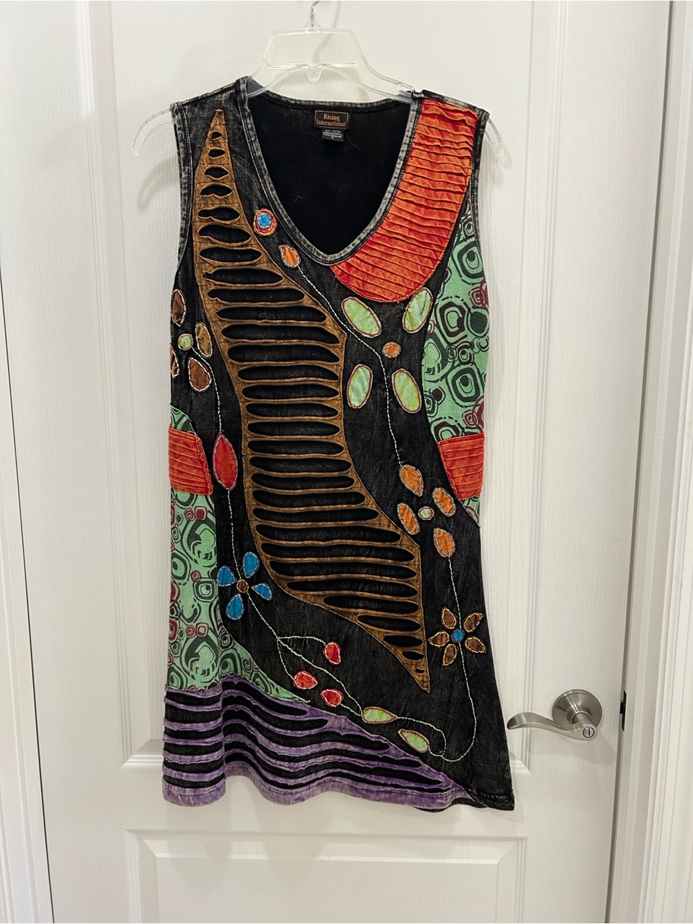 Rising International Sleeveless Bohemian Patchwork Dress - Small